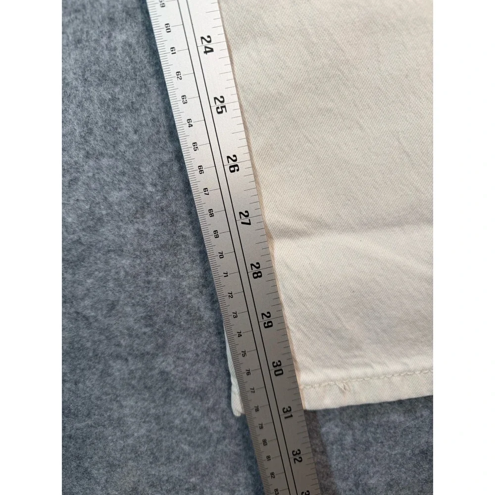 Levis 514 Straight Fit Mens Jeans 32x34 Off White Cream Stretch Denim Pants